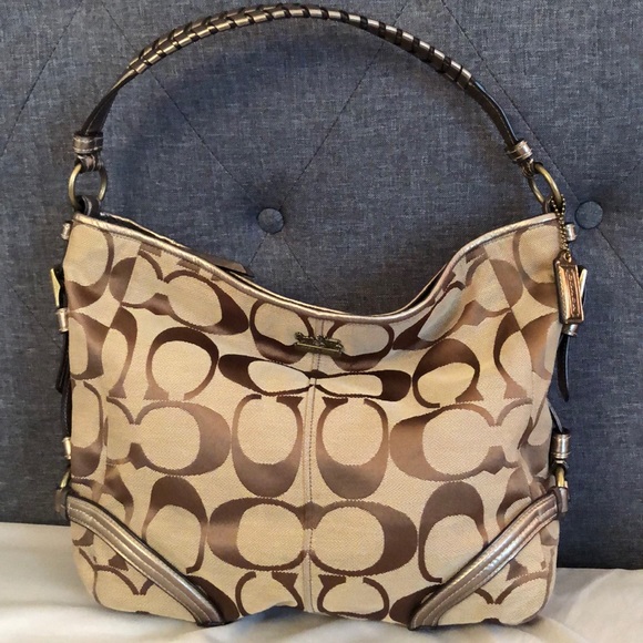 COACH CHELSEA SIGNATURE KATARINA HOBO BAG - Picture 1 of 6